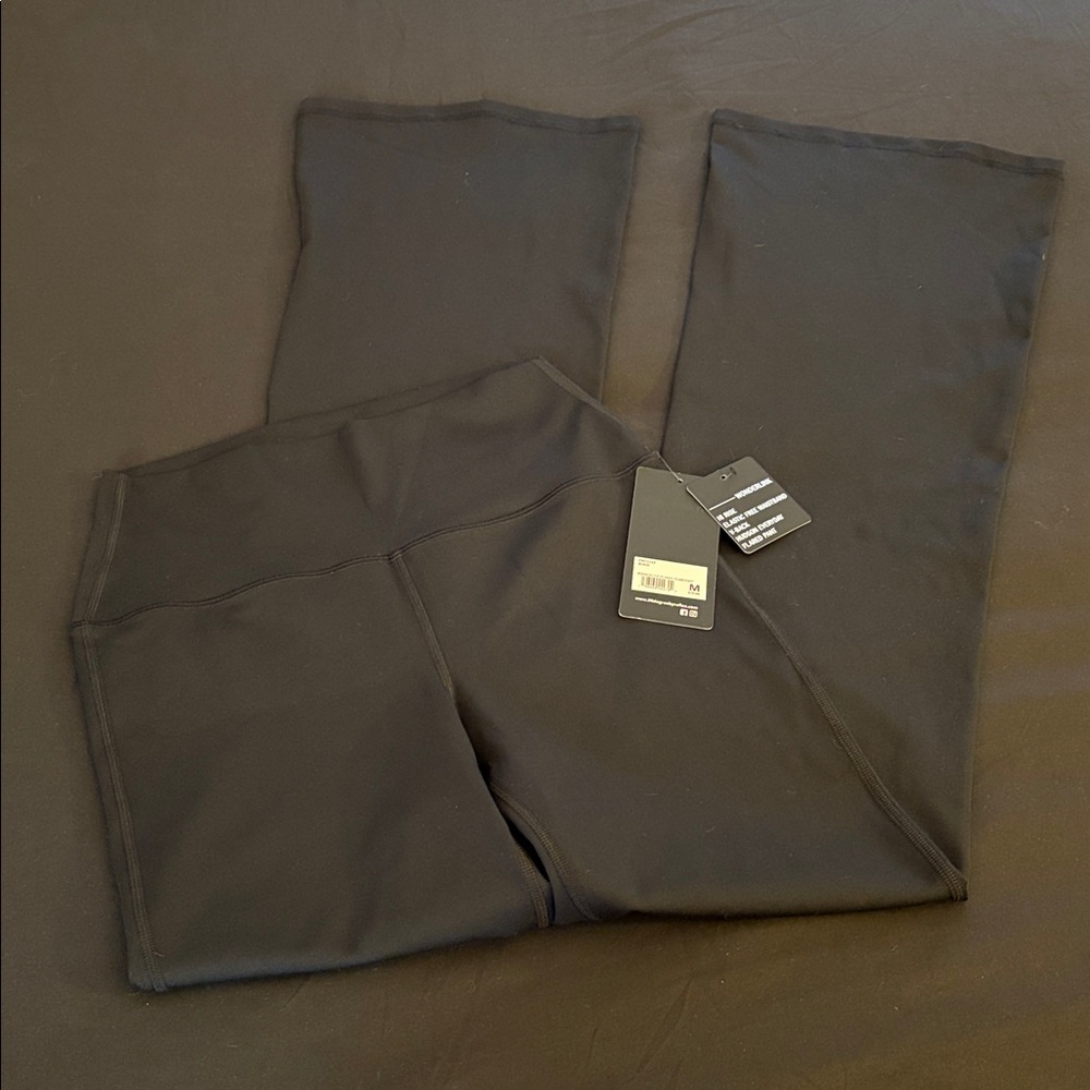 NWT 90 Degree By Reflex Wonderlink Hudson Everyday Flared Black Yoga Pants-M